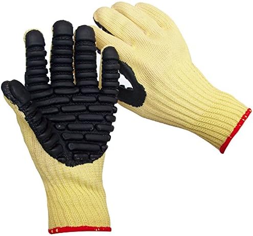 Impacto VI4741 Blade Anti-Vibração Anti-Slash Glove, amarelo, grande