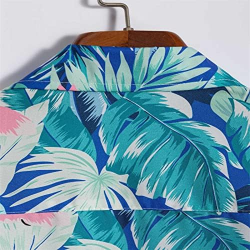 BMISEGM SUMMER Mens camisetas casuais cor de lapela solta cor de punho curto Botão Camisa de areia de areia tamis pesadas