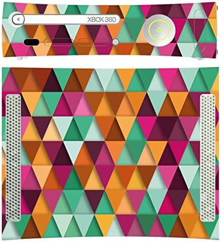 'Design Design Skin for Microsoft Xbox 360 Liegend Triangles Colorful Design - Design 3
