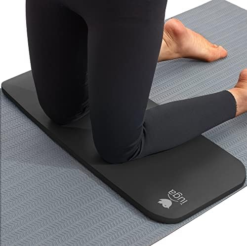 Iuga yoga joelheira almofada de almofada de joelho não deslizamento para dores no pulso nos tábuas de ioga exercícios de piso portáteis amortecedores de espessura portáteis 24''x9'x0.6 ''