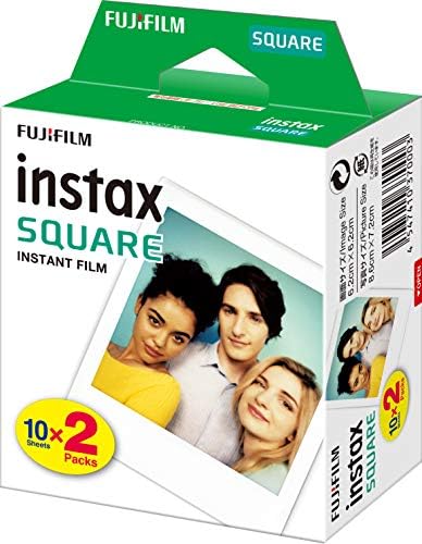 Fujifilm Instax Square Link Smartphone Printer - Green - Fuji Instax Square Instant Film - Instax Link Presster Pacote