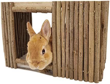 Barn Eleven Grande Casa Bunny de Coelho de Rabbit e Escondimentos Pequenos Animais Plancar Hideaway Hut para Habitat de Chinchila de Rabitão Adulto para Adultos Indoor