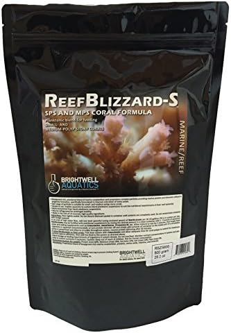 Brightwell Aquatics Reef Blizzard-S-Mistura planctônica em pó para alimentar corais pedregosos pequenos e médios, 16 kg