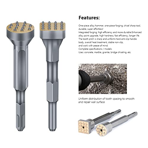 Groove de ponto de liga GOUGE ROUNTO CHISEL CHISEL ENCRIMENTO BIT BIT BIT PELA PELA PIRTE CEM CIMENTO PAVENTE BRILHO 1PCS