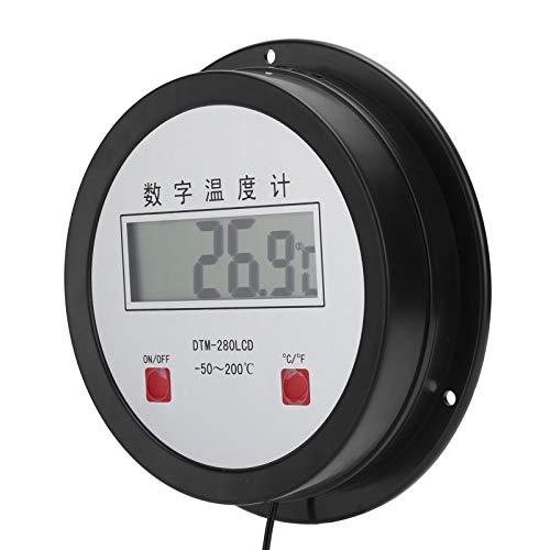 Sensor de medidor de temperatura automático digital com sonda para aquário de peixes fácil de usar