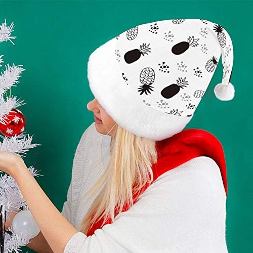 Chapéu de Papai Noel de Natal, pinheiro de graffiti chapéu de férias de natal para adultos, Hats de Natal de Comforto