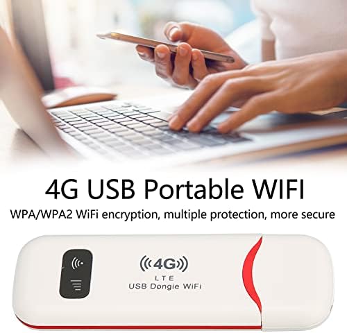 Router de rede 4G sem fio, bolso lte lte USB hotspot internet com slot para cartão sim, baixar 150mbps, fazer upload de 50 Mbps,