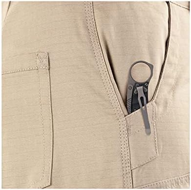 Guia Gear Ripstop Work Cargo Pants para homens em algodão, calças táticas grandes e altas para construção, utilidade e