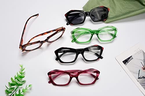 Eyekepper 5 Pacote de leitura de óculos para mulheres Design Leitores Oval Lente +3.25