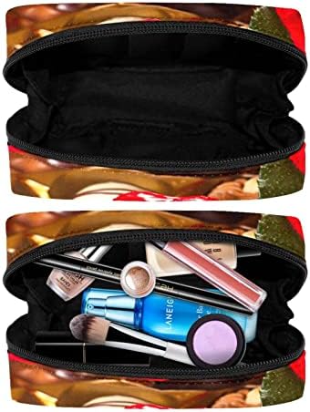 Bolsa de maquiagem inadequada, Dia dos Namorados Rose Cosmetics Bag portátil Tote Travel Caso Organizer Case Ferramentas Caso para Mulheres de Beleza