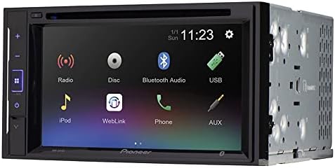 Pioneer AVH-241EX 6.2 tela sensível ao toque resistiva, Alexa quando emparelhado com o aplicativo pioneiro Vozsis, Bluetooth, câmera de backup pronta-receptor de mídia digital