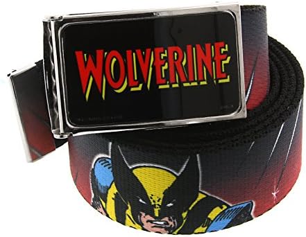 Wolverine Red Graphic Web Belt oficialmente licenciado pela Marvel + Comic Con exclusivo