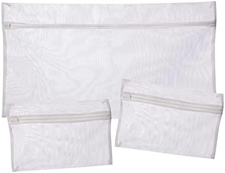 Sacos de lavanderia de malha XDE, conjunto de 3 anos, sacos de roupa branca Bags de roupas de viagem Acessórios para roupas