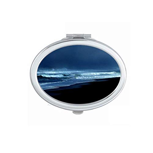Ocean Sky Water Science Science Nature Picture espelho portátil dobra maquiagem de mão dupla lateral óculos