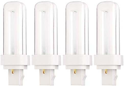 Tubo duplo de 13 watts - Base de 2 pinos - Substituição de 4100k CFL -Plug -in para Sylvania 21120/20708 - CF13DD/841/ECO - GE 97589