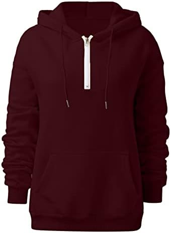 Womens diariamente casual longo para baixo para moletons com capuz de bolso feminino com capuz de pullover de manga de pulôver