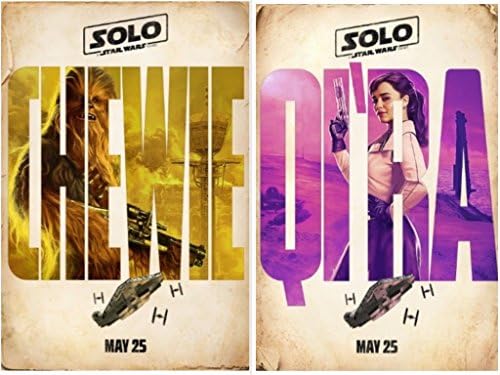 Solo: A Star Wars Story 13.5 x20 D/s Promo Original Promo Poster Chewie 2018