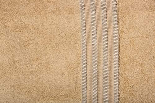 Casa lino -premium de 6 peças de toalhas, 2 toalhas de banho, 2 toalhas de mão 2 panos de lavagem, lavável máquina, qualidade