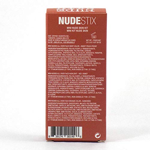 Conjunto de 3 peças NUDESTIX Mini Nude Skin Kit