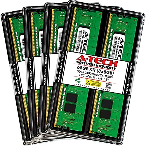RAM de memória de kit de 64 GB de Tech para Supermicro SYS-4029GP-TRT2-DDR4 2400MHz PC4-19200 ECC Registrado RDimm 1RX8 1.2V-Servidor