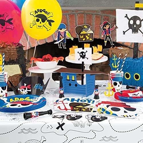 Ahoy Pirate Party Softs de saques | 11 x 7 | 8 pcs