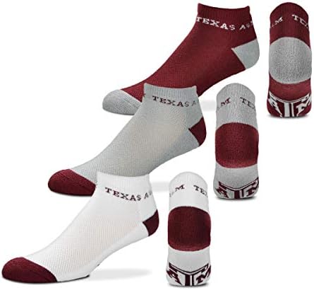 Para pés descalços NCAA Mens Money Socks-3 pacote