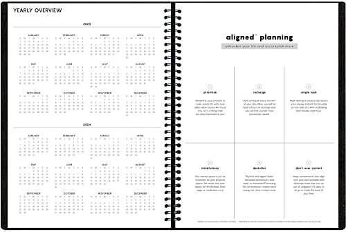 Blue Sky Alinhado 2022 Planejador diário de compromissos, 8 x 11, calendários diários de 4 pessoas, capa de peso pesado, arame semi