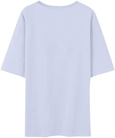 Camisa do dia de St. Patrick para mulheres gnomos tshirts Crewneck Leopard camisetas de manga curta Camisetas de trevo tees gráficos