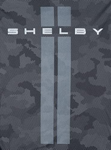 T -shirt de design de fibra de carbono Shelby Camo - tecido de wicking de umidade