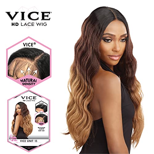 Sensationnel Vice Lace Front Wig - HD Transparent Lace Pré -pirated Hairline com Babyhair 5 polegadas Parte - Vice Unidade