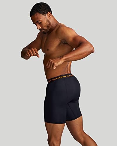 Tommie Copper Men's Performance Compression Subshorts | Roupa íntima respirável com mosca, suor Wicking Briefs para