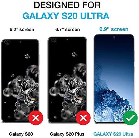 BELEMAY GALAXY S20 CASA ULTRA PALLETA, CAPO GENUINO DE CAPOLO [BLOCKING RFID] Tampa de proteção de proteção contra o suporte de cartão, fechamento magnético do Kickstand para Samsung Galaxy S20 Ultra 5G, azul