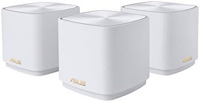 ASUS Zenwifi AX mini, Mesh wifi 6 Sistema -whole Cobertura de até 4800 pés quadrados e 5+ quartos, aimesh, branco