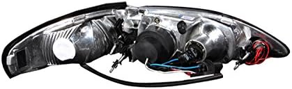 Anzo EUA 121038 Ford Mustang Projector 1pc com LED Halo Black Headlight -