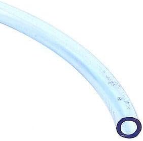 Parafuso 6 mm x 4 mm de ar pneumático PU Tubo de tubo de punho transparente azul 6m de comprimento