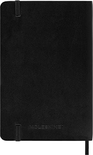 Moleskine Classic 12 meses 2023 Planejador horizontal semanal, capa macia, bolso, preto