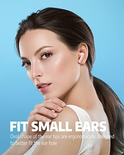 Fones de ouvido sem fio aihoor para telefones iOS e Android, fones de ouvido Bluetooth 5.3 com graves extras, microfone embutido,