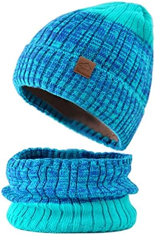 Chapéus de inverno Conjunto de cachecol para homens homens espessos de crochê quente de madrugada mais quente e frio clima