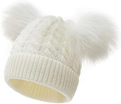 Chapéu de chapéu para criança chapéu de inverno crianças pom maconha garotas alinhadas bonés baby faux meninos chapéus de algodão chapéu de aba