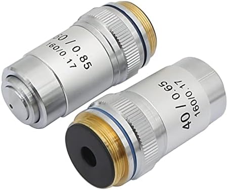 Acessórios para microscópio lente objetiva achromática 4x 10x 20x 40x 60x 100x Laboratory Bio-microscópio Lens de 195 mm Acessórios para microscópio Laboratório Laboratório