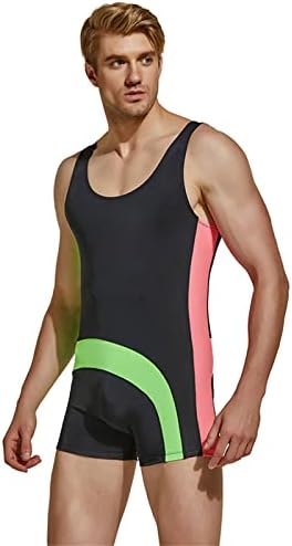 Mini macacão de macacão masculino Sports Sports Leisure Color Elastic Combation Short short de tanque de tanque roupas de banho de banho