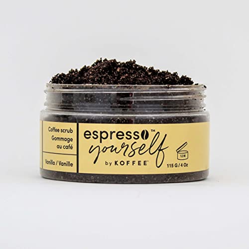 Koffee Beauty Espresso Yourself Trio icônico - Conjunto de esfoliação e esfoliação de face esfoliante - Polish e pele lisa com facilidade