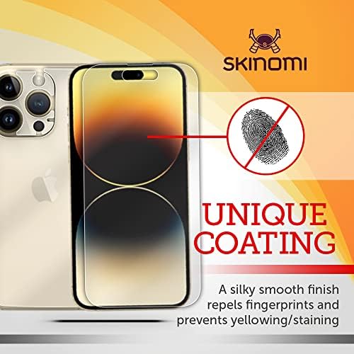 Protetor de tela fosco de Skinomi compatível com Apple iPhone 14 Pro Max Anti-Glare Matte Skin TPU Anti-Bubble Film