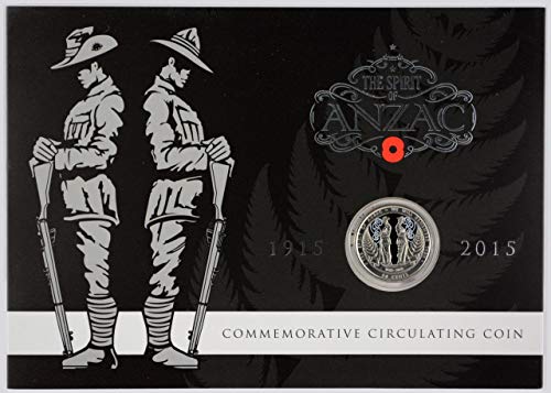 2015 NZ 50C Comemoration Coin Pack - O Spirit of ANZAC 50C UNCircululed Reserve Bank of New Zealand