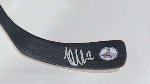 Victor Hedman assinou Hockey Stick Tampa Bay Lightning Back to Back JSA COA - Autographed NHL Sticks