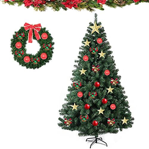 16 Pacote de pacote de Natal com sinos, bjliio mini bowknot natal árvore de natal guirlanda pendurada ornamentos, arco de natal