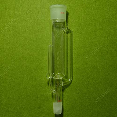 Vidro de laboratório de Nanshin, extrator de 250 ml de soxhlet com condensador, tubo de bombeamento e dois frascos planos 24/29