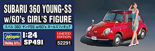 Hasegawa 1/24 escala 360 Young -SS com figura de menina de 60 - kit de construção de modelos de plástico 52291