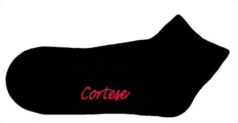 Mens Athletic Comfort Socks Cortese projeta Black Quarter