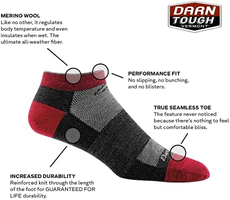 Darn Tough Ultra Light No Show Sock - Men - 6 Pack Special